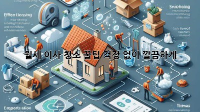 월세 이사 청소 꿀팁🍯: 걱정 없이 깔끔하게! ✨